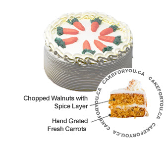 Amazon.com: Carlo's Cake Boss Carrot Cake, Small 6” Size - Serves 6 to 8 -  Birthday Cakes and Treats for Delivery - Ideal Gift for Women, Men and Kids  - Baked Fresh